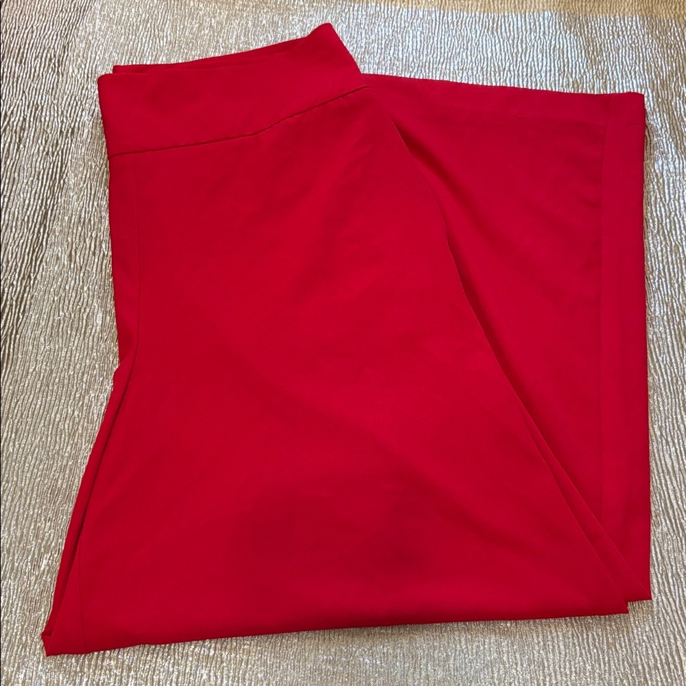 New York & Company Bold Red high waisted trousers